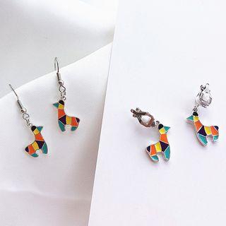 Glaze Deer Dangle Earring