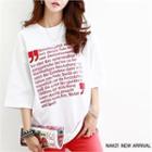 Loose-fit Letter-printed T-shirt