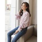 Plus Size Ribbon-sleeve T-shirt