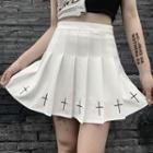 Cross Pleated Skirt
