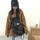 Strap Detail Messenger Bag Black - One Size