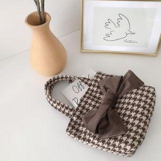 Houndstooth Bow Lunch Bag