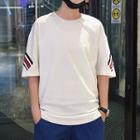Couple Short Sleeve Loose-fit Round Neck T-shirt