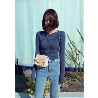 Ruched Slim-fit Top