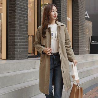 Collared Zip-up Safari Jacket