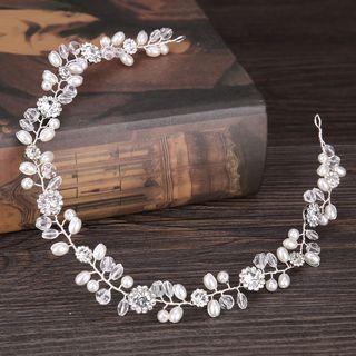 Wedding Faux Pearl Headpiece White - One Size