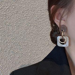Geometric Drop Earring 1 Pair - Ge2568 - Gold - One Size