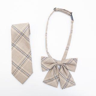 Striped Necktie Khaki - One Size