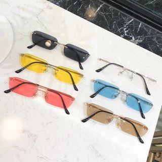 Retro Rimless Sunglasses