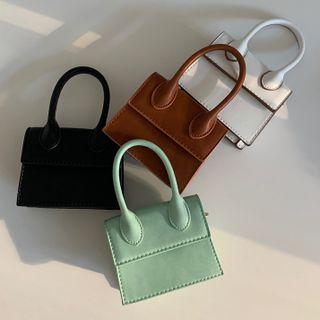 Faux Leather Mini Hand Bag