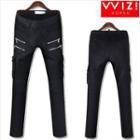 Zip-detail Cargo-pocket Jeans