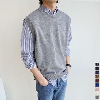 Sleeveless Rib-knit Sweater In 9 Colors