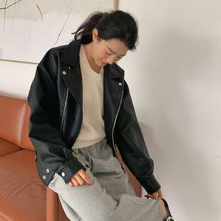Pleather Mono Jacket