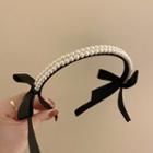 Beaded Headband 1pc - Black & White - One Size