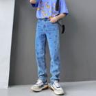 Numbering Wide-leg Jeans