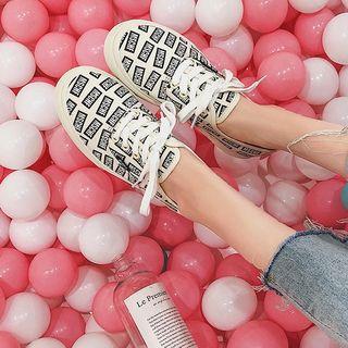 Couple Matching Canvas Lace-up Shoes