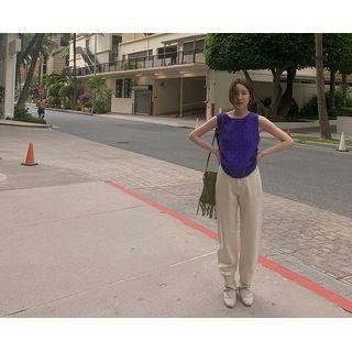 Herringbone Baggy Pants