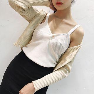 Plain Knit Knot Camisole Top