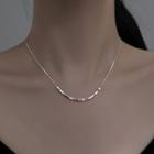 Cube Sterling Silver Necklace Silver - One Size