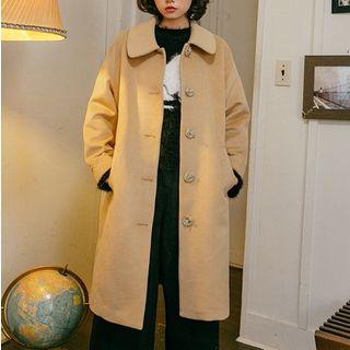 Peter Pan Collar Single-breasted Coat