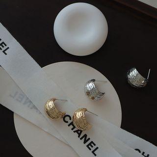 Thick Sterling Silver Ear Stud