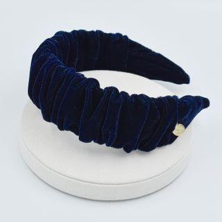 Shirred Velvet Wide Hair Band