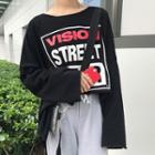 Loose-fit Lettering Long-sleeve T-shirt