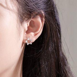 925 Sterling Silver Star Ear Stud Silver - One Size
