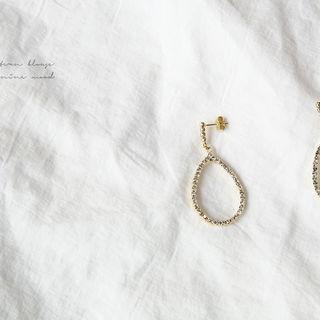 Rhinestone Waterdrop Earrings
