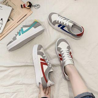 Color Panel Lace-up Sneaker