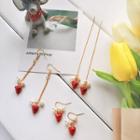 Faux-pearl Strawberry Earring (various Designs)