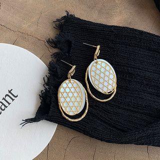 Pineapple Shape Shell Drop Earring As Shown In Figure - One Pair