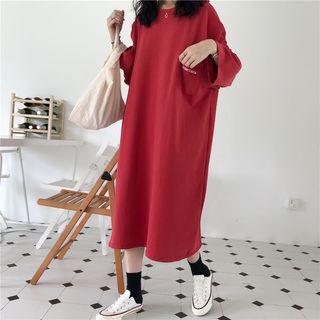 Long-sleeve Loose-fit T-shirt Dress