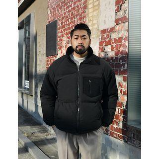 Raglan-sleeve Fleece-trim Flight Jacket