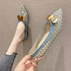 Pointed Perforated Metal-accent Flats