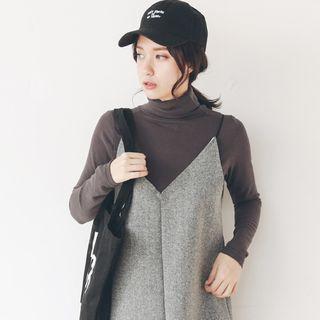 Long-sleeve High Neck Blouse