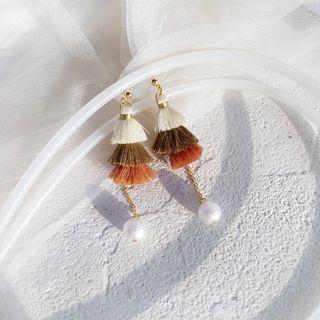Tassel Faux Pearl Dangle Earring