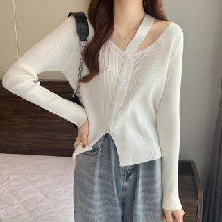 Knitted Plain Asymmetric Top