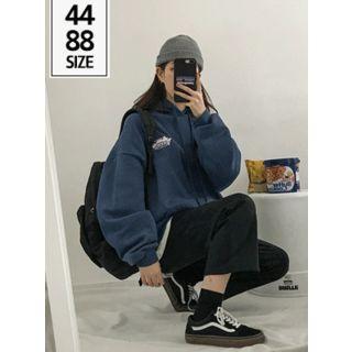 Couple Embroidered Oversized Hoodie