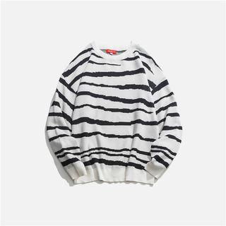 Zebra Striped Sweater