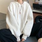 Paneled Hoodie / Plain T-shirt