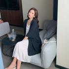 Short-sleeve Long Blazer