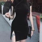 Side-slit Short-sleeve Qipao
