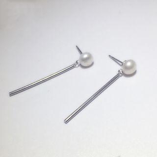 925 Sterling Silverfreshwater Pearl Earrings