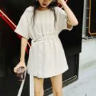 Short-sleeve Tie-waist T-shirt
