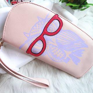 Owl Print Wristlet