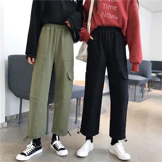Drawstring Hem Cargo Pants