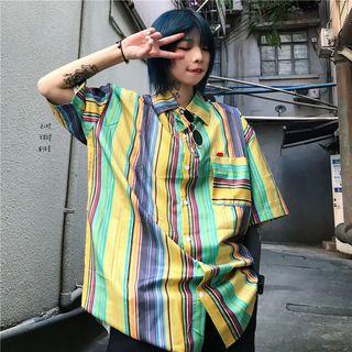 Couple Matching Striped Shirt / Short-sleeve Striped Shirt