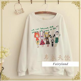 Cartoon Print Sweatshirt