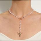 Cow Faux Pearl Choker Necklace